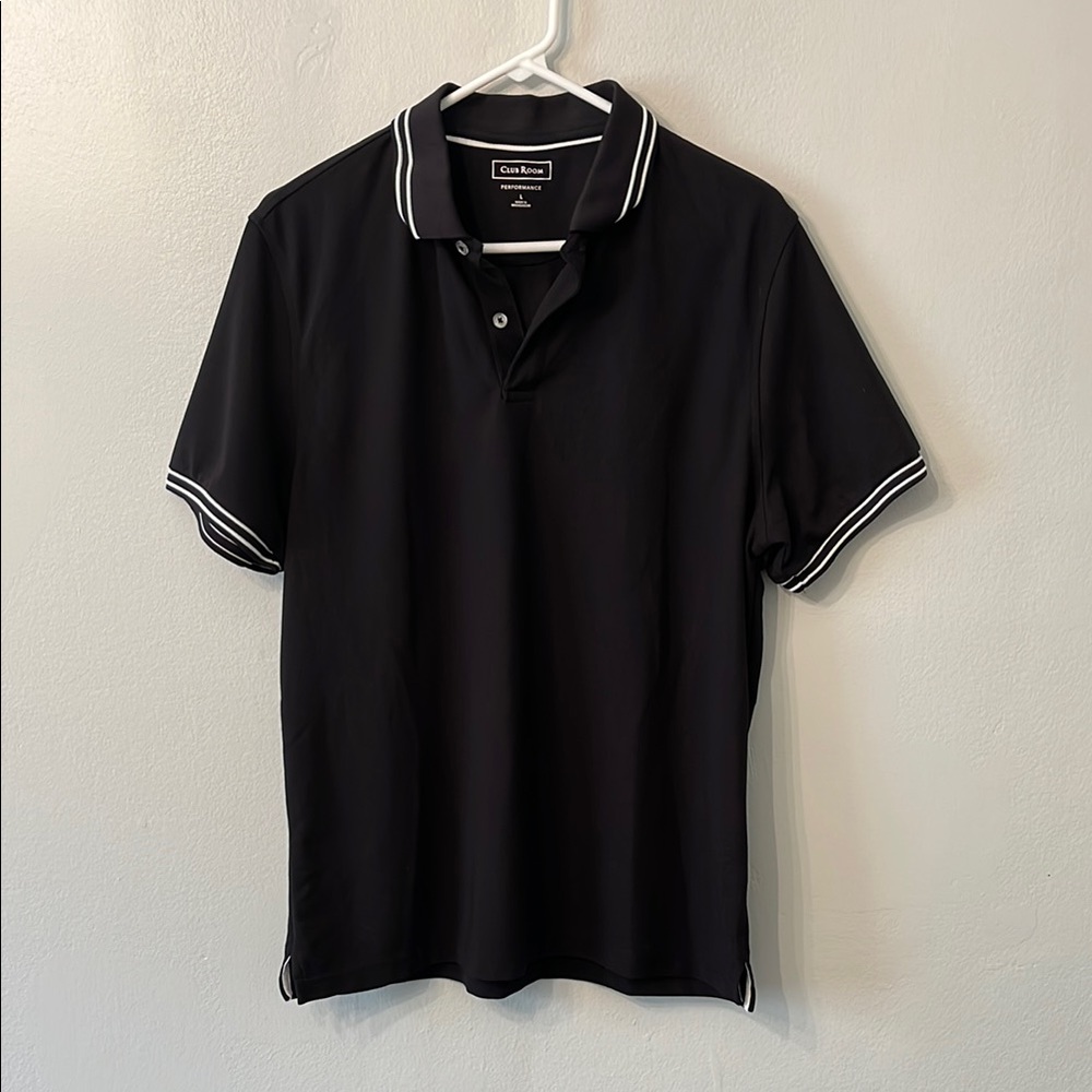 Club Room Men's Black Polo Shirt